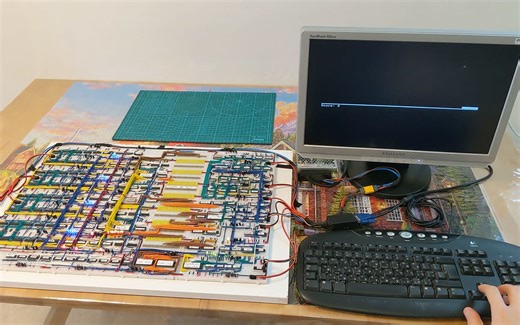 我用面包板制作了 nand2tetris 的 16 位 Hack 计算机