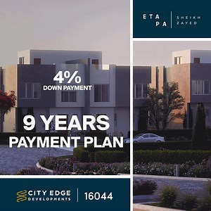 12 shares · 19 comments | For a limited time this year, we’re bringing you closer to your dream home at Etapa with 4% down-payment and 9 years payment plan. #CityEdgeDevelopments #Etapa #SheikhZayedCity #TheNationalDeveloperOfEgypt | City Edge Developments | Facebook