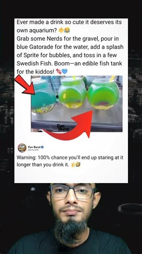 A Cute and Fun Drink That Looks Like a Little Fish Bowl