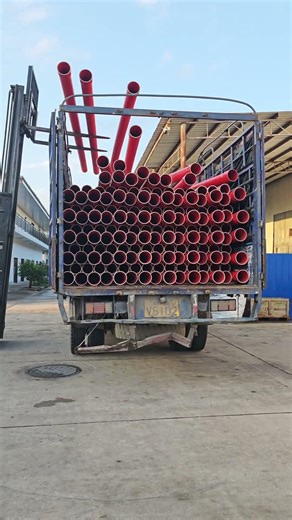 plastic pipe loading process. #shorts