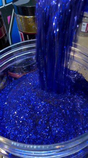 Tropical Glitz on Instagram: "Throwback to the shine ✨ Indigo Metal Flake 💙"