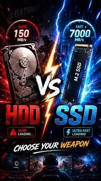 SSD vs HDD for Gaming: The Truth You Need to Know! ⚡ #shorts #tech