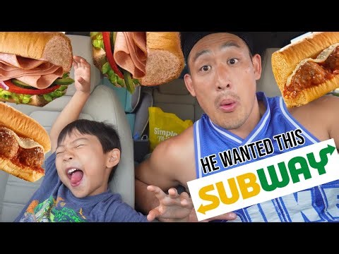 SUBWAY MUKBANG- EPIC MEATBALL SUB!