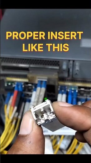 How to insert SFP module properly|| SFP module|| Fiber SFP module #shortvideo #shortsfeed #Shorts
