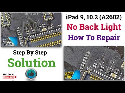 iPad A2602 back light solution