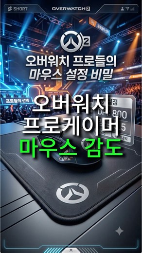 오버워치 프로 마우스 감도 DPI eDPI 설정 총정리