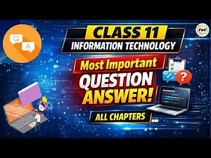Class 11 IT 802 Important Question Answers | Information Technology | All Chapters | RDBMS | Java