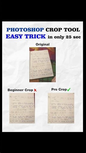 Photoshop crop tool trick fir beginners | Easy tutorial for beginners #shorts #coreldraw #graphics