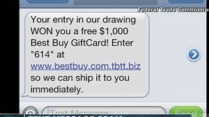 Those spam text messages are a scam