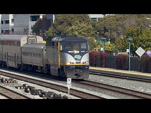 Amtrak Gold Runner Train #711 Arriving at Emeryville Amtrak Station in Emeryville California