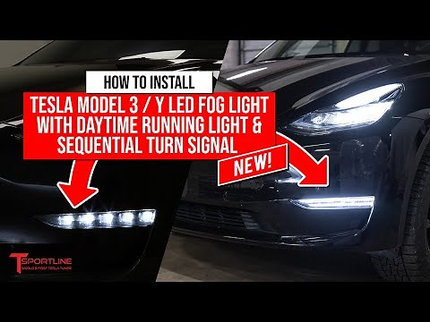 DIY Upgrading ⚡️ Tesla Model 3 / Y Factory Fogs with Bolt-on LED Fog Light & Sequential Turn Signal
