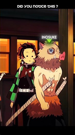 Did you notice Inosuke? 🤯 #demonslayer #tanjiro #nezuko