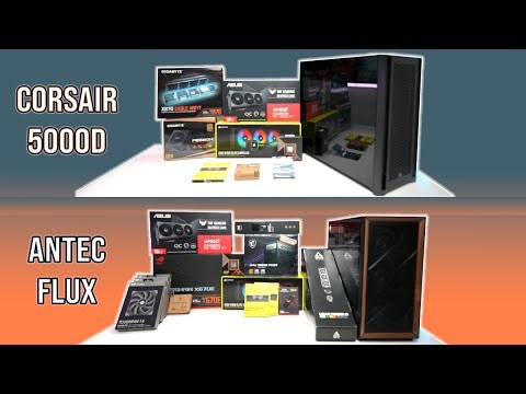 Two PC Builds in the same night! - Antec Flux / Corsair 5000d