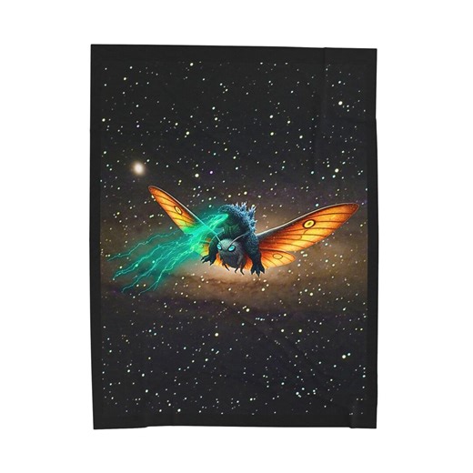 Godzilla & Mothra Cosmos Travel Velveteen Plush Blanket - Etsy