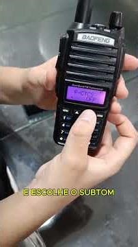 COMO REDUZIR INTERFERÊNCIAS NO RÁDIO UV82 - SUBTOM #radiocomunicação