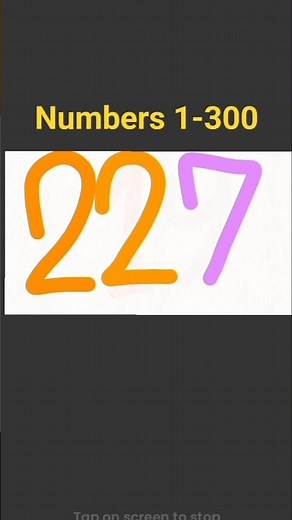 Numbers 1-300 #bignumbers #counting1to300