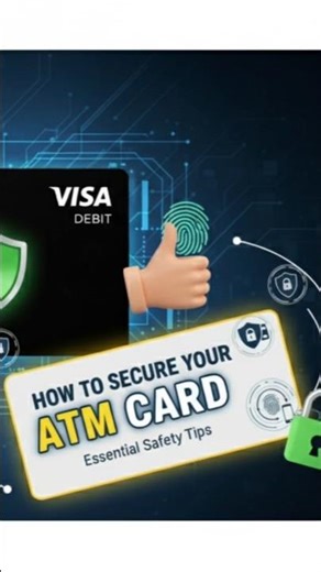 How To Secure Your ATM Card |. #creditcard #digitalpayments #money #finance