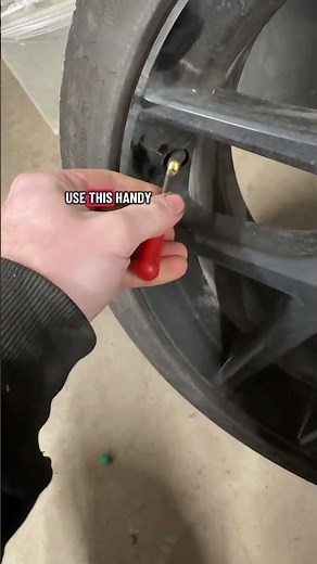 Here’s how you remove a valve stem from a tire using this handy valve stand remover tool #dailytire