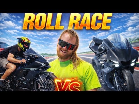 ROLL RACER on 2026 ZX 10 challenges my R1 “Stealth”