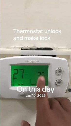How to lock and unlock Honeywell thermostat