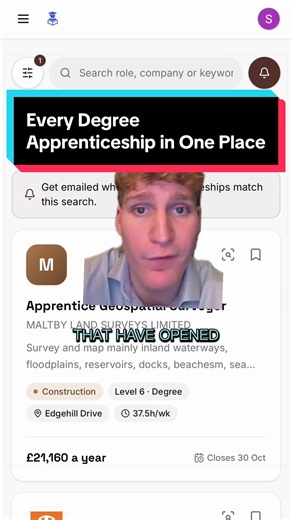You can find all these roles on the apprentice guide website! #apprentice #apprenticeship #degreeapprentice #degreeapprenticeship #year13