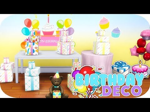 THE SIMS 4 | BIRTHDAY DECORATIONS SET!🎂🎈🎁