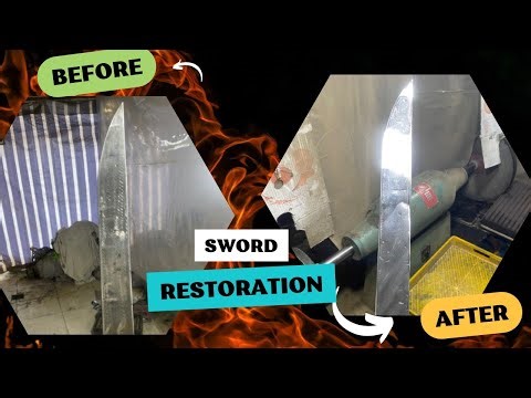 Restoring an Old Sword to Perfection | How to Sharpen and Polish a Sword Like a Pro