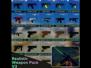 FiveM | Realistic Weapon Pack V3 | Cheap | Switches | Beams | Attachments | 2026