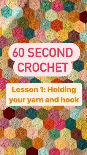 Meema Makes | Crochet Patterns & Tutorials | #60SecondCrochet Lesson 1: Holding you yarn and hook There are lots of different ways to hold your yarn and hook so if these ways don’t... | Instagram