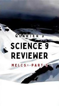 SCIENCE 9 | Q3 REVIEWER | EARTH SCIENCE | PART 3