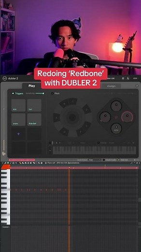 Redoing ‘Redbone’ with DUBLER 2 #dubler2 #redbone #flstudio #rnb #childishgambino #producer #beatbox