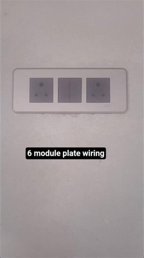 havells elgent series# 6 module plate wiring# electric work