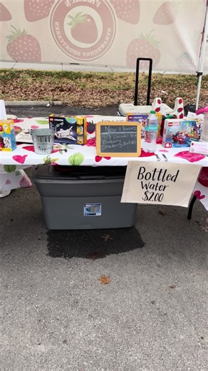 It’s been a great day. I love collecting toys for tots and I love selling delicious strawberry shortcakes at a discount. Thank you for your support.