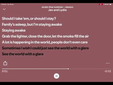 Grab the lighter (demo) Jax and Lydia