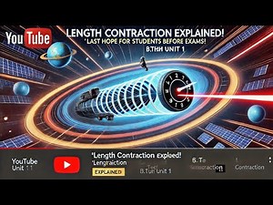 "🚀 Length Contraction Explained! | Complete Derivation & Concepts | B.Tech Physics Unit 1"
