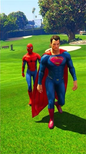 nakali spiderman ko goli mar di superman#gta #spiderman #shortsfeed #gta5gameplay