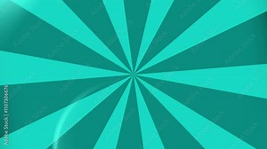 Cartoon spinning teal and light teal color with dark teal abstract waves background, 4k animation