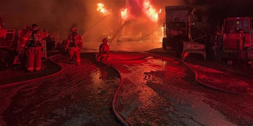 NKY firefighters battle heavy fire in Burlington