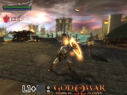 Combos in God of War for PS2 and PSP Guides
