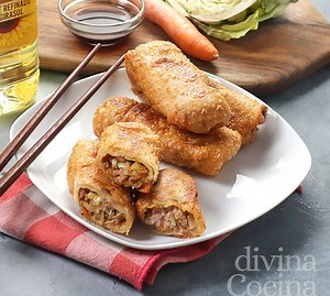 Rollitos de primavera caseros fáciles