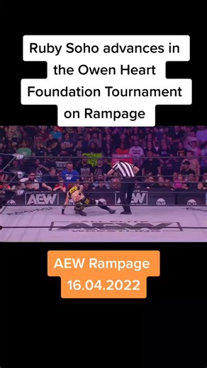 Ruby Soho Advances in the Owen Hart Foundation Tournament on AEW Rampage