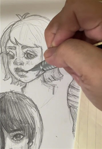 It’s the part 2 of drawing Fatal Frame 2 game characters and was experimenting combining the chibi and semi realism style. #artistsoftiktok #fatalframe2 #pencildrawing #animedrawing #chibidrawing