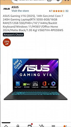 ASUS V16 RTX 5050 🎮 Core 7 + 144Hz | Next Gen Gaming Worth It?