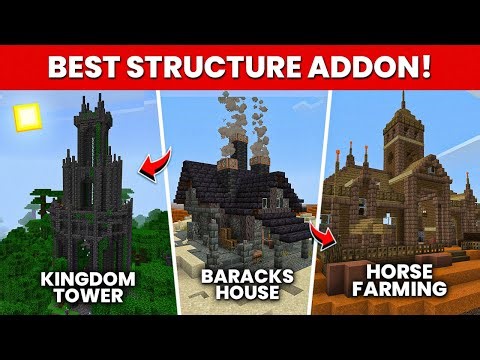 BEST STRUCTURE ADDON FOR MINECRAFT BEDROCK | 1.21