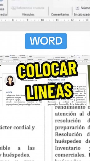 Cómo colocar líneas en Word: Tutorial paso a paso