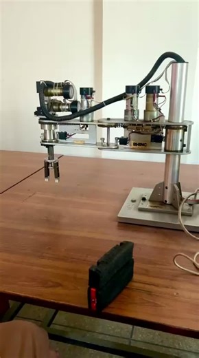 “Hands-on session today with the SCARA robot in our robotics lab. Practiced mounting and removing the end-effector stack and explored how precision control enables fast, accurate industrial motion… | Ali Hassan