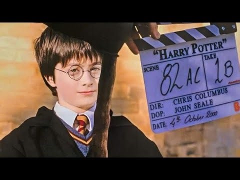 Daniel Radcliffe behind the scenes of Harry Potter in photos