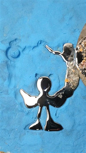 Sonic Metal Casting Part 2 #leadcasting #art #metalart