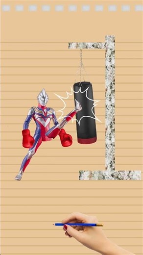 Ultraman Tiga and One Piece Luffy boxing match. #ultraman #ウルトラマン #奥特曼