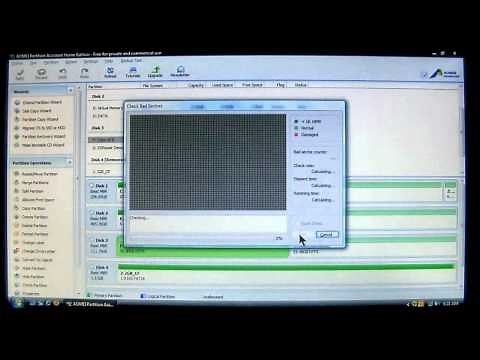 Check Disks and partitions for errors